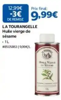Costco Huile vierge de sésame offre