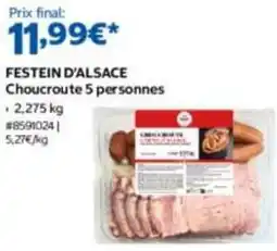 Costco Festein d'alsace - choucroute 5 personnes offre