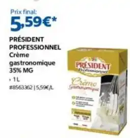 Costco Président - créme gastronomique 35% mg offre