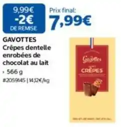 Costco Gavottes - crêpes dentelle enrobées de chocolat au lait offre