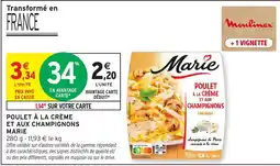 Intermarché Express Marie Poulet à la crème et aux champignons offre