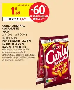 Intermarché Express Vico Curly Original Cacahuète offre