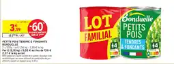 Intermarché Express Bonduelle Petits pois tendres & fondants offre