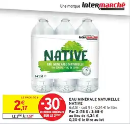 Intermarché Express Native Eau minérale naturelle offre