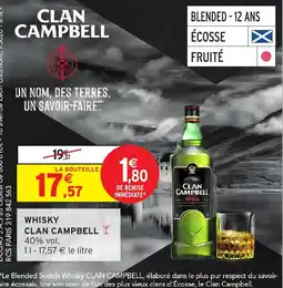Intermarché Express CLAN CAMPBELL WHISKY offre
