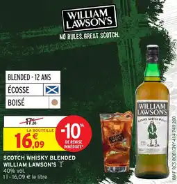 Intermarché Express WILLIAM LAWSON'S SCOTCH WHISKY BLENDED offre