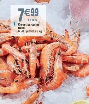 Cora x Carrefour Crevettes cuites roses offre