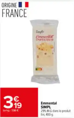 Carrefour Market Simpli Emmental offre