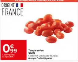 Carrefour Market SIMPL Tomate cerise offre