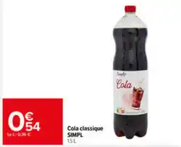 Carrefour Market Simpl Cola classique offre