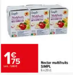 Carrefour Market SIMPL Nectar multifruits offre