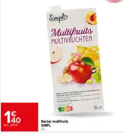 Carrefour Market SIMPL Nectar multifruits offre