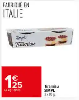 Carrefour Market SIMPL Tiramisu offre
