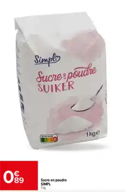 Carrefour Market SIMPL Sucre en poudre offre