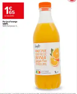 Carrefour Market SIMPL Pur jus d'orange offre