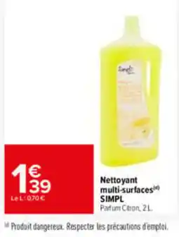 Carrefour Market SIMPL Nettoyant multi-surfaces offre