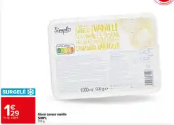 Carrefour SIMPL Glace saveur vanille offre