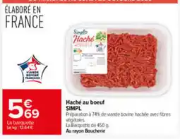 Carrefour SIMPL Haché au boeuf offre