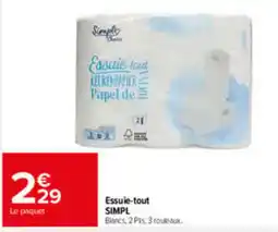 Carrefour SIMPL Essuie-tout offre