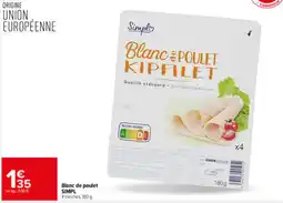 Carrefour SIMPL Blanc de poulet offre
