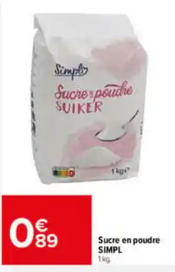 Carrefour SIMPL Sucre en poudre offre