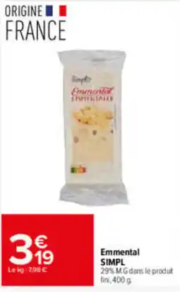 Carrefour SIMPL Emmental offre