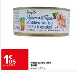 Carrefour SIMPL Morceaux de thon offre