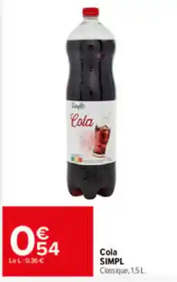 Carrefour SIMPL Cola offre