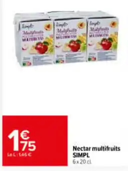 Carrefour SIMPL Nectar multifruits offre