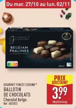 ALDI GOURMET BALLOTIN DE CHOCOLATS offre