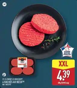ALDI ST-CLÉMENT LE BOUCHER 4 HACHÉS AU BŒUF offre