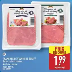 ALDI Tranches de viande de bœuf offre