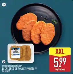 ALDI ST-CLÉMENT LE VOLAILLER ESCALOPES DE POULET PANÉES offre