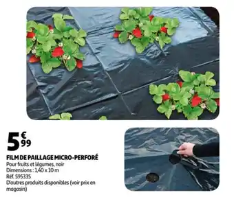Auchan Film de paillage micro-perforé offre