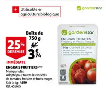 Auchan Engrais fruitiers offre