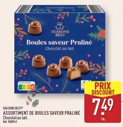 ALDI SEASONS BEST Boules saveur Praliné offre