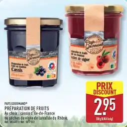 ALDI PAYS GOURMAND PRÉPARATION DE FRUITS offre