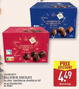 ALDI SEASONS BEST® BALLOTIN DE CHOCOLATS offre