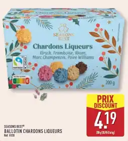 ALDI SEASONS BEST BALLOTIN CHARDONS LIQUEURS offre