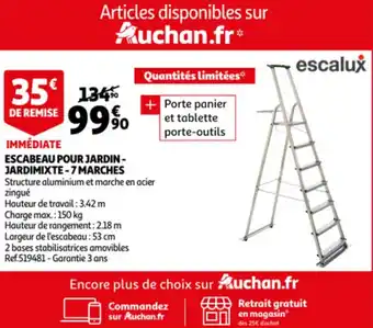 Escabeau pour jardin-jardimixte -7 marches