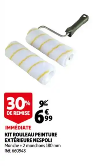 Auchan Kit rouleau peinture extérieure nespoli offre