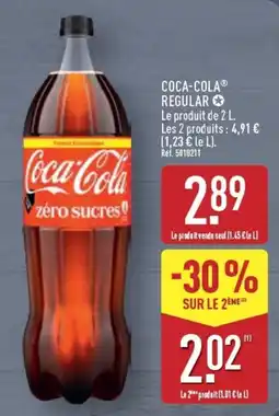 ALDI Coca-Cola zéro sucres offre