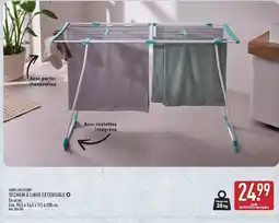 ALDI HOME CREATION SÉCHOIR À LINGE EXTENSIBLE offre