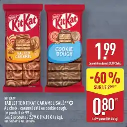 ALDI KitKat TABLETTE KITKAT CARAMEL SALÉ offre
