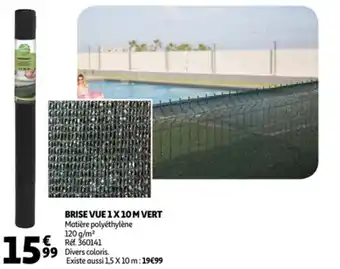 Auchan Brise vue 1 x 10 m vert offre