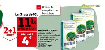 Auchan Terreau potager offre