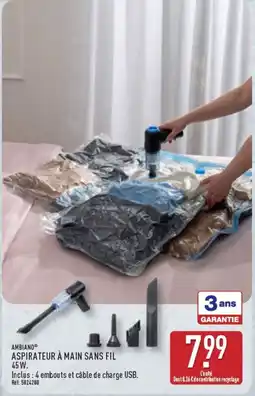 ALDI AMBIANO ASPIRATEUR À MAIN SANS FIL offre