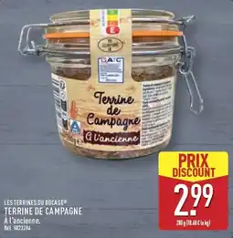 ALDI LES TERRINES DU BOCAGE Terrine de Campagne offre
