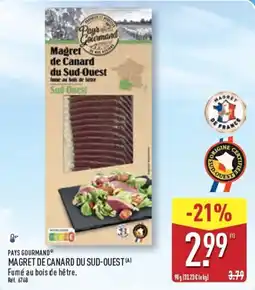 ALDI PAYS GOURMAND MAGRET DE CANARD DU SUD-OUEST offre
