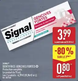 ALDI Signal Dentifrice Gencives Fortes offre